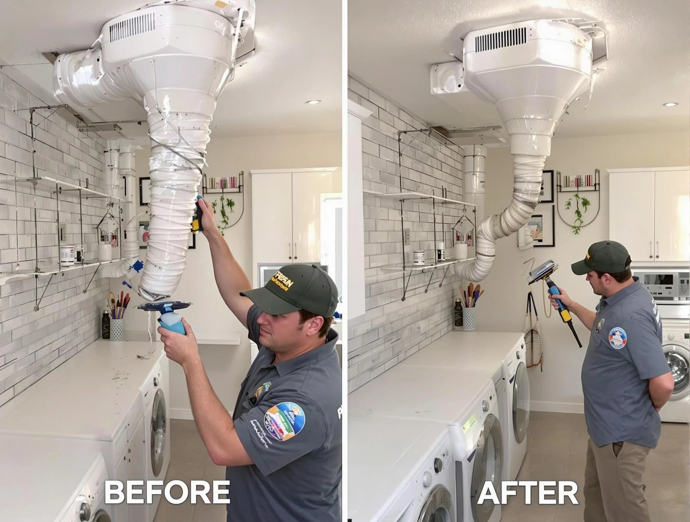 Professional dryer exhaust vent cleaning by Whittier Dryer Vent Cleaning in Whittier