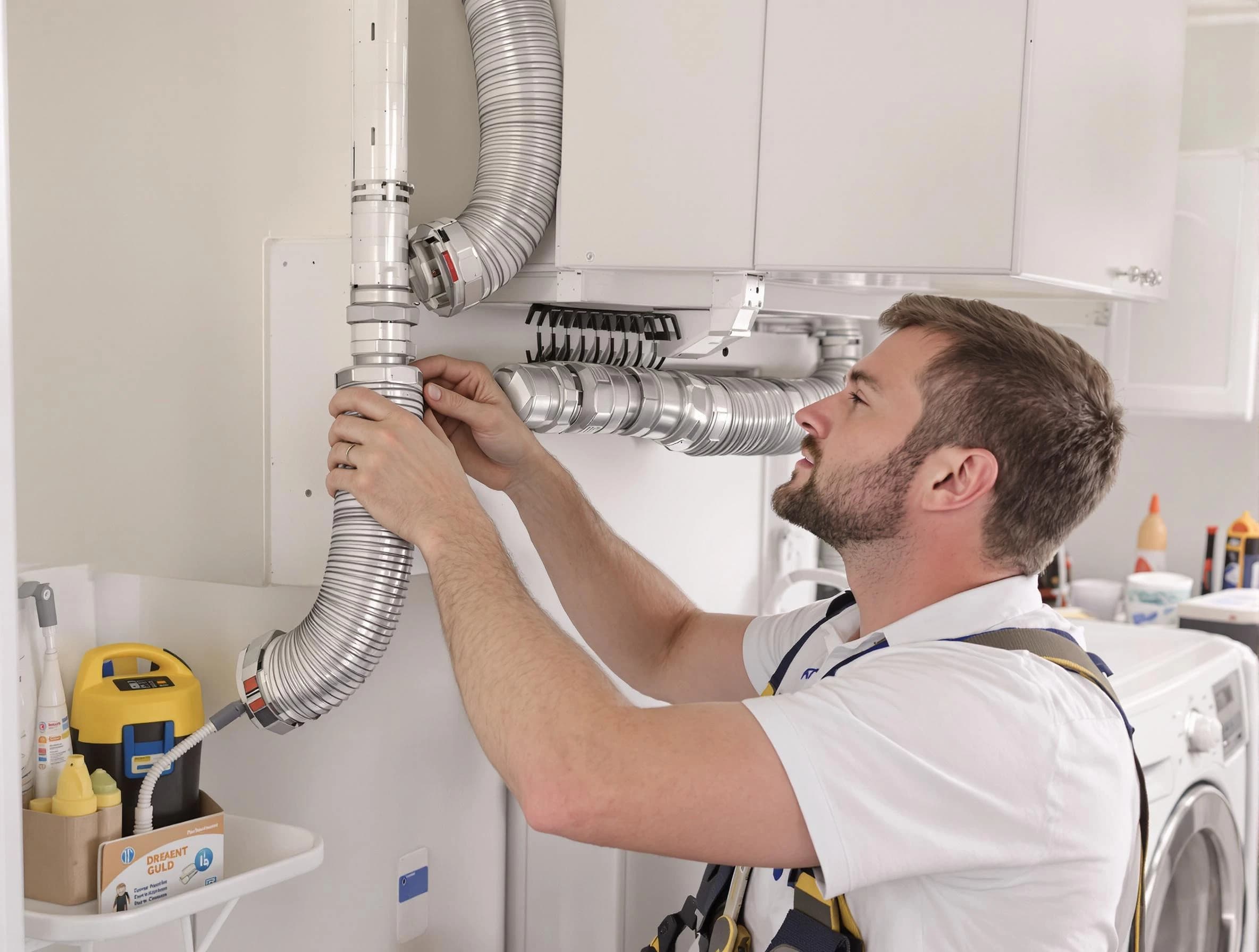 Professional dryer vent repair and installation by Whittier Dryer Vent Cleaning in Whittier