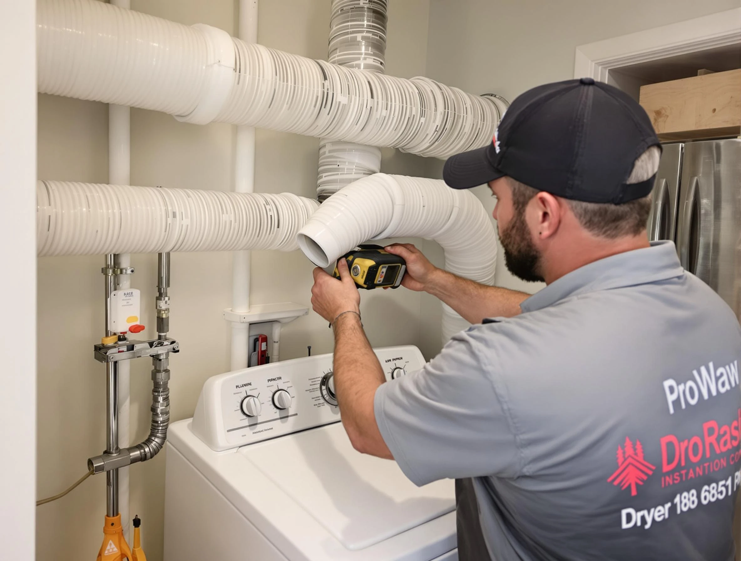 Professional dryer vent hose installation by Whittier Dryer Vent Cleaning in Whittier